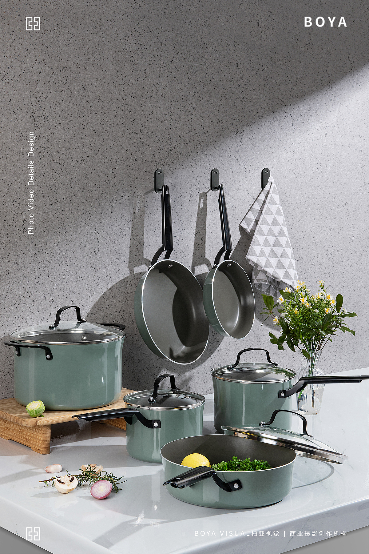 厨房美学摄影 ｜上海Sbrina套锅 X BOYA 视觉创作