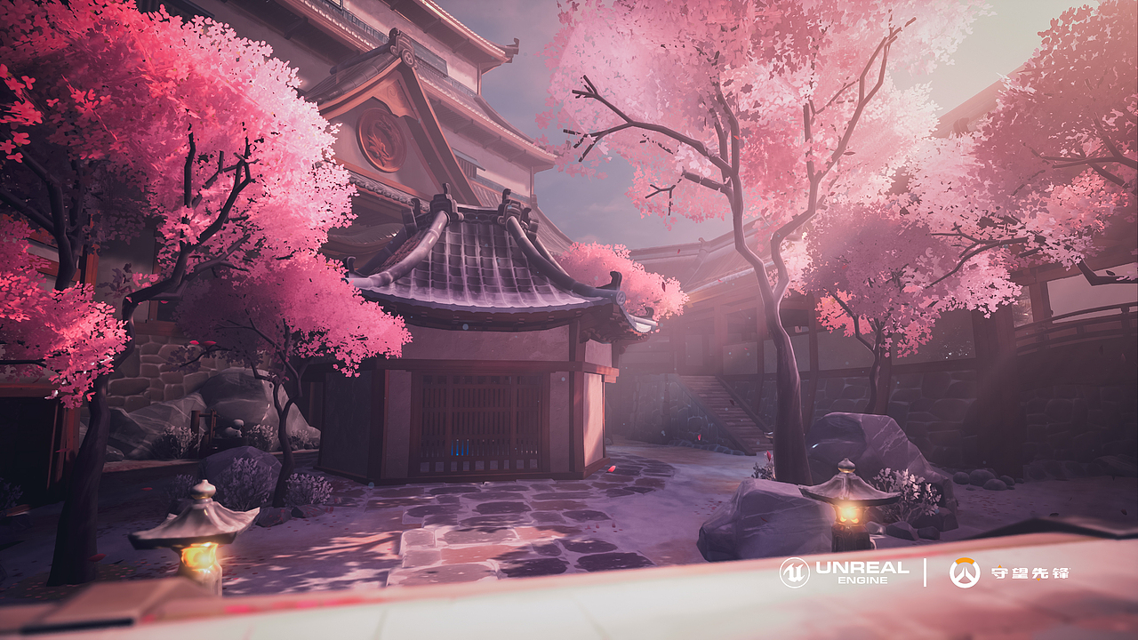 ue4场景渲染丨守望先锋丨花村hanamura_peco_-站酷zcool