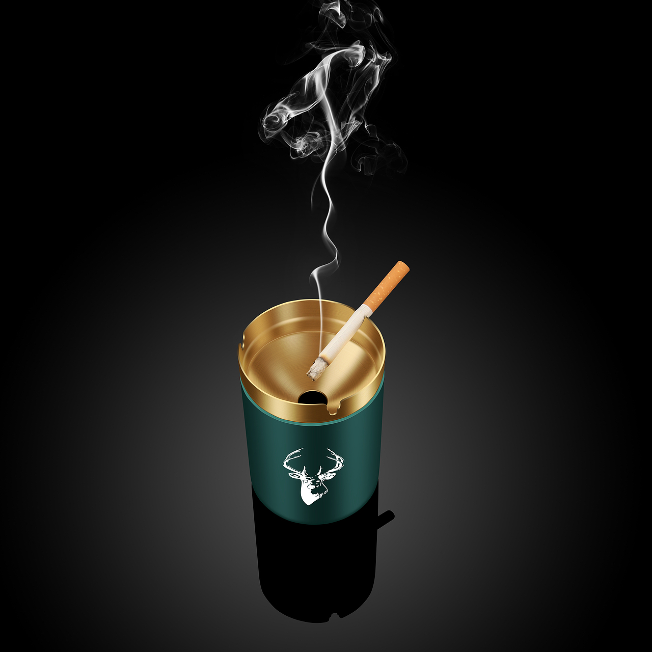 不锈钢烟灰缸精修