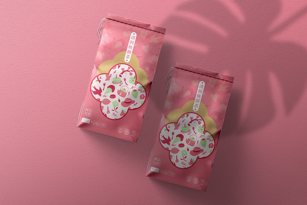 养颜花茶包装设计|快消品包装设计|茶叶包装设计（图ZMzExMjAyNTY4） - 包装 - 站酷设计师原道产品包装设计原创素材 - 站酷ZCOOL