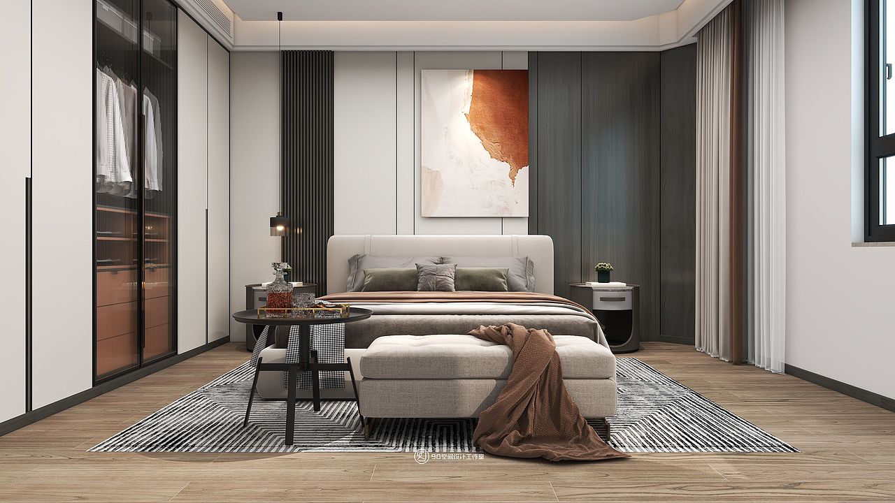 90空间设计∣181㎡轻奢风格，在经典中寻求当下的时尚（图ZMzAyMzM2MjI0） - 家装设计 - 站酷设计师设计师赵响原创素材 - 站酷ZCOOL