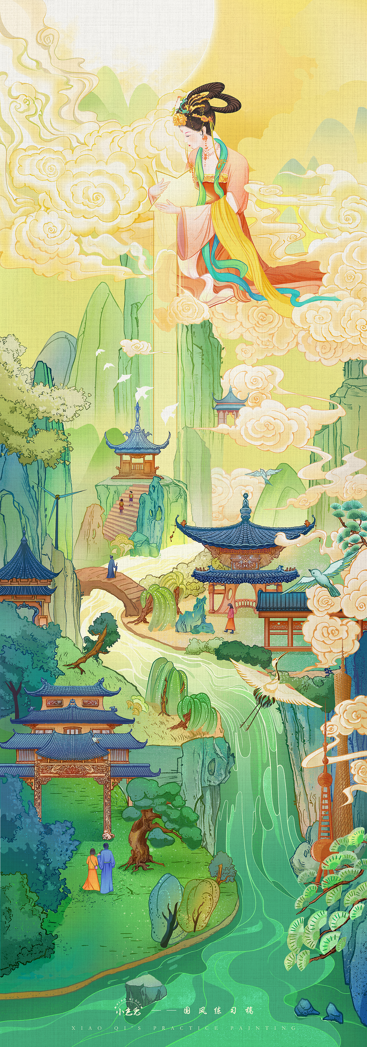 中秋赏月（图ZMzE1NDE3NDIw） - 创作习作 - 站酷设计师小气鬼好原创素材 - 站酷ZCOOL