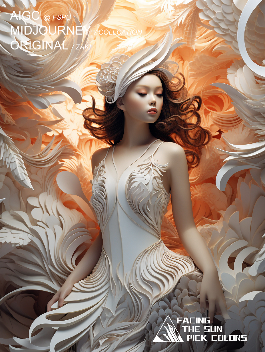 纸舞飞花（图ZMzU1NzU1Nzg4） - AI作品 - 站酷设计师ZakiL原创素材 - 站酷ZCOOL