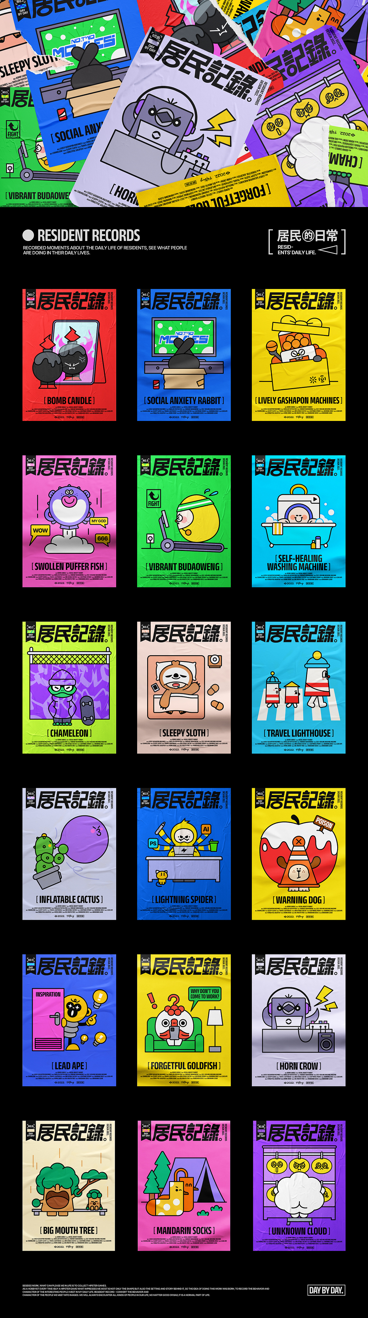 居民記錄 - Resident Records（图ZMzA0OTk5NjEy） - IP形象 - 站酷设计师Fatboy伍胖胖原创素材 - 站酷ZCOOL