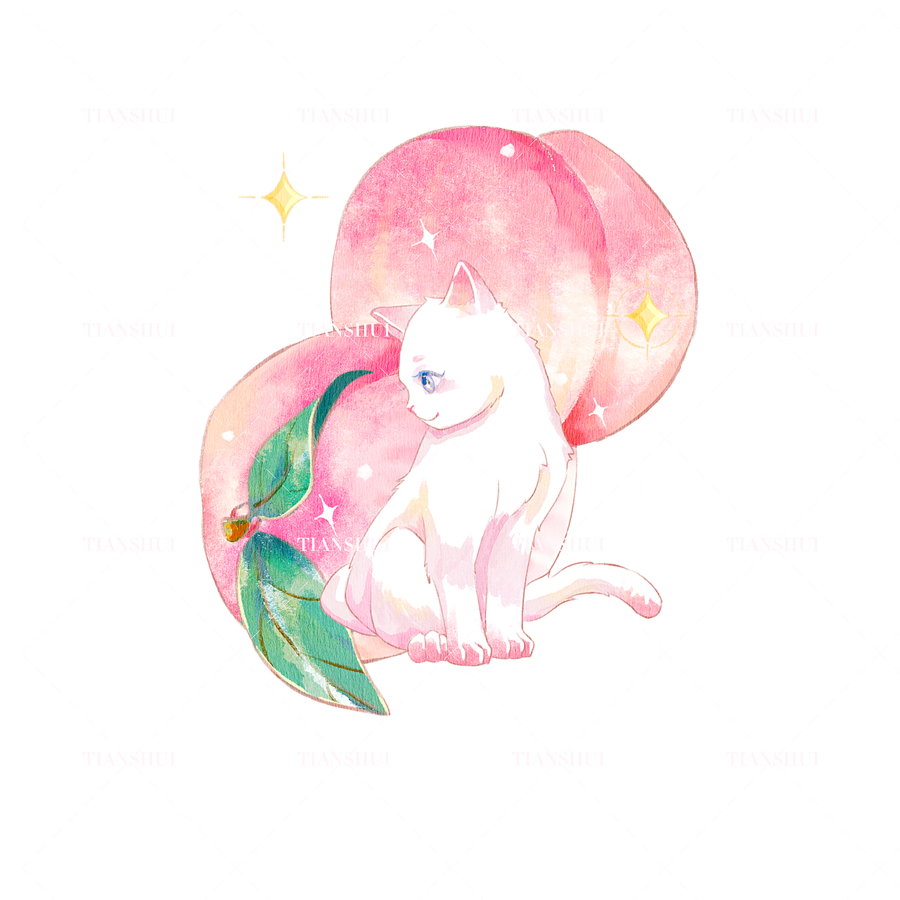桃子猫（图ZMzAxNjA2MzY0） - 商业插画 - 站酷设计师八度甜水原创素材 - 站酷ZCOOL
