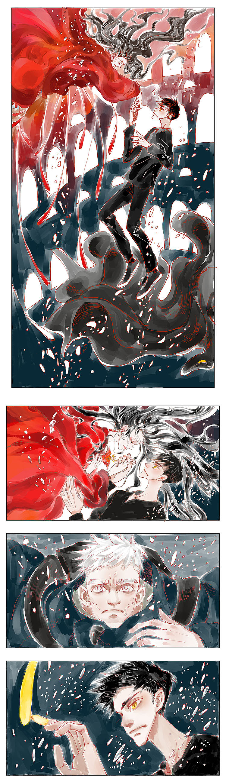 《天目火》-第一话 镜中花，水中华，天目火（图ZMTUwNTc2NjM2） - 中/长篇漫画 - 站酷设计师Zhent镇原创素材 - 站酷ZCOOL
