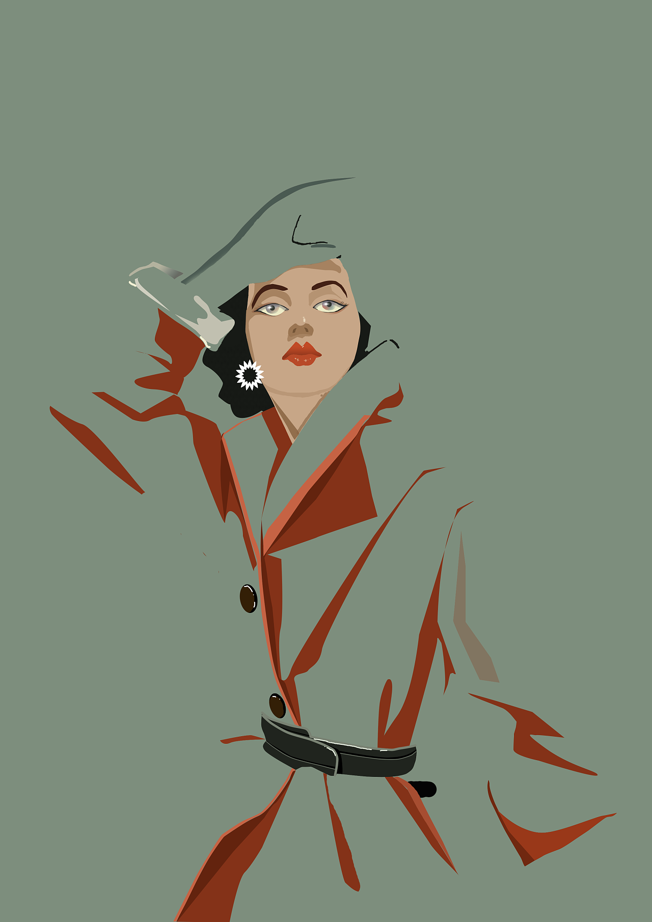 复古女郎|插画|创作习作|赵小沐秋子 - 原创作品 - 站酷 (zcool)