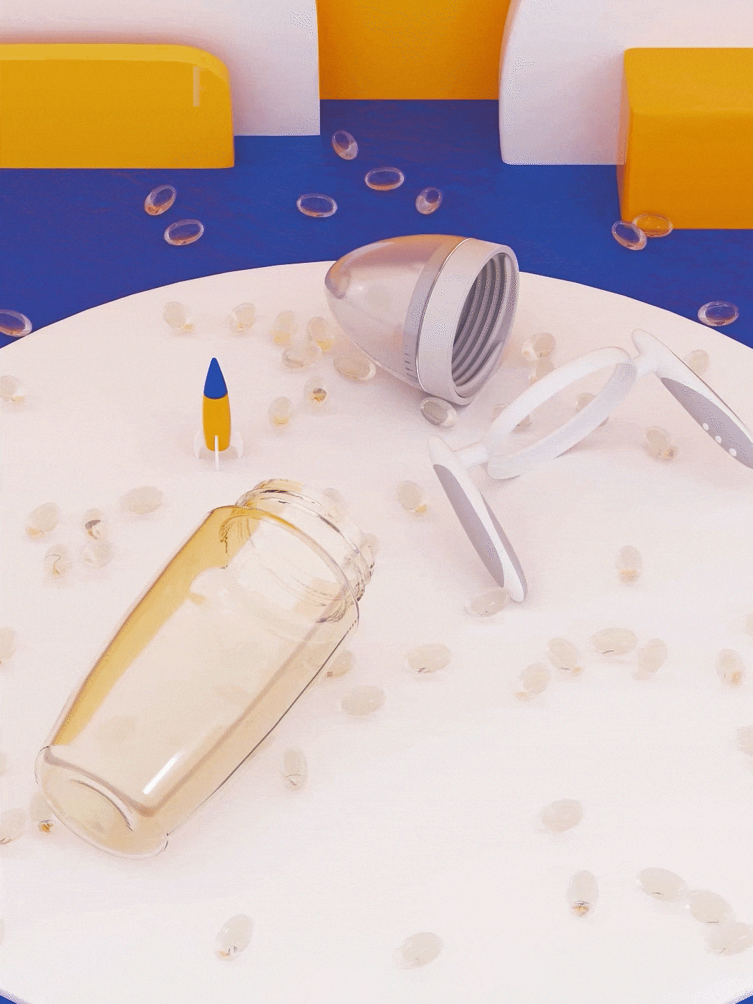 【母婴类目】儿童火箭奶瓶三维动画展示（图ZMjYwNDkxMDgw） - 动画/影视 - 站酷设计师Monica丶Navy原创素材 - 站酷ZCOOL