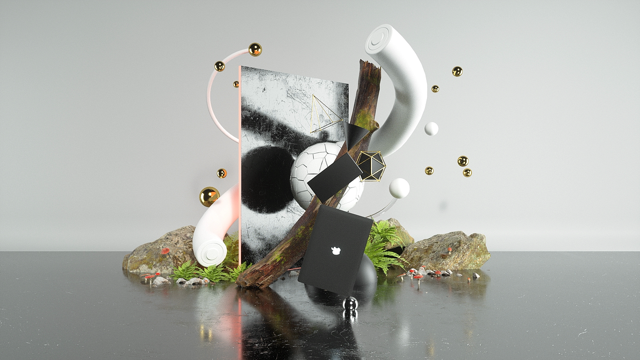 C4D产品动画 《APPLE苹果电脑动画》