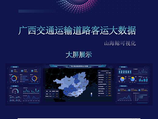 广西交通运输道路客运数据大屏——临摹大屏