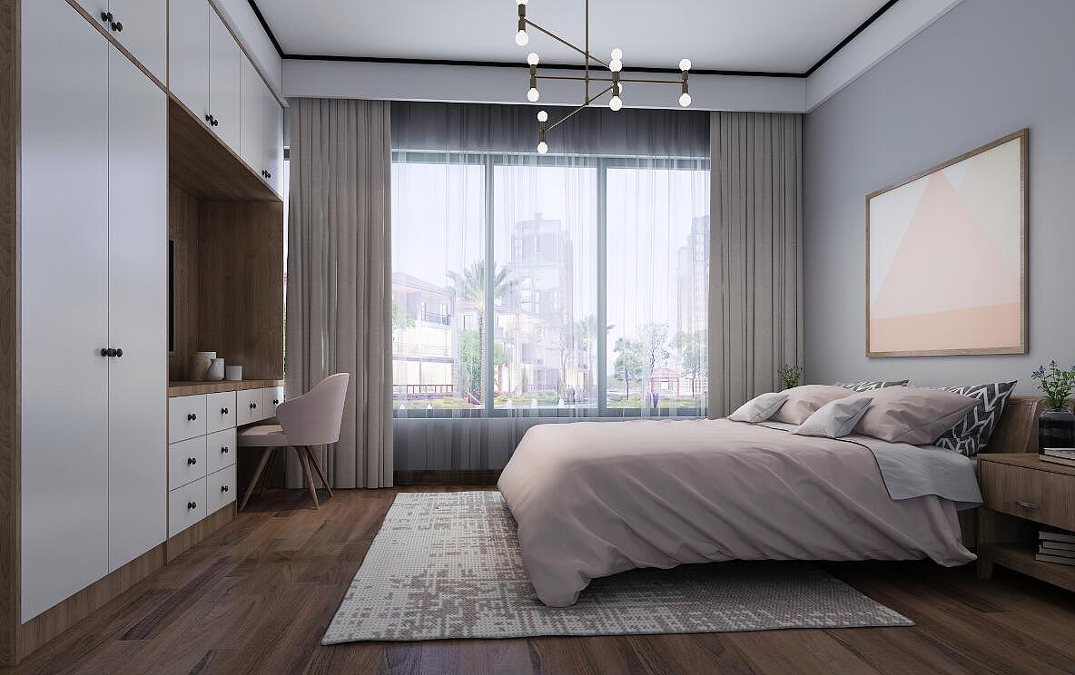 石家庄福美十号院106平米现代风格装修设计效果图（图ZMTE1NzMzNDM2） - 家装设计 - 站酷设计师石家庄设计安子原创素材 - 站酷ZCOOL