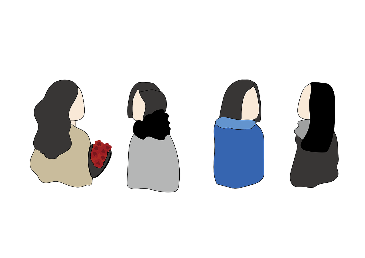 时代姐妹花（图ZMjMxMzc5NjY4） - 创作习作 - 站酷设计师鲤宁鱼原创素材 - 站酷ZCOOL