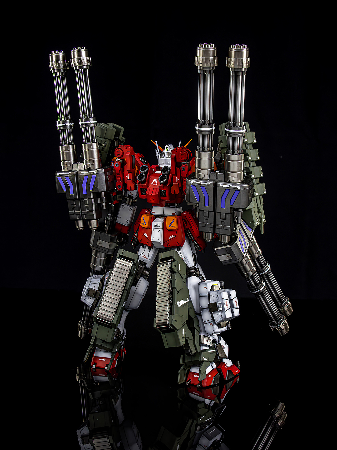 超新星MG1/100重炮高达 刺猬装重装武器 原色喷涂