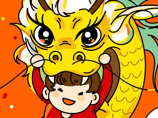 舞龙小人