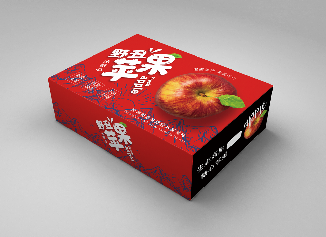 丑苹果天地盖包装