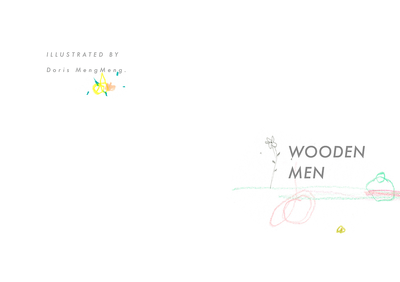 'WOODEN MAN'-绘本（图ZMTQ2NDA1MjI0） - 绘本 - 站酷设计师萌萌Doris原创素材 - 站酷ZCOOL