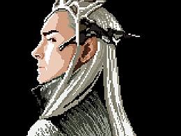 从前的一张挫画---像素精灵王