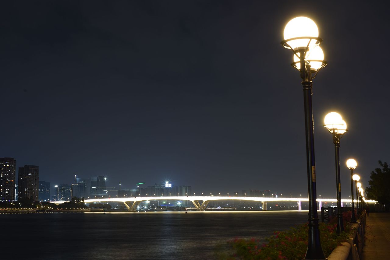 广州夜景(广州塔、猎德大桥)
