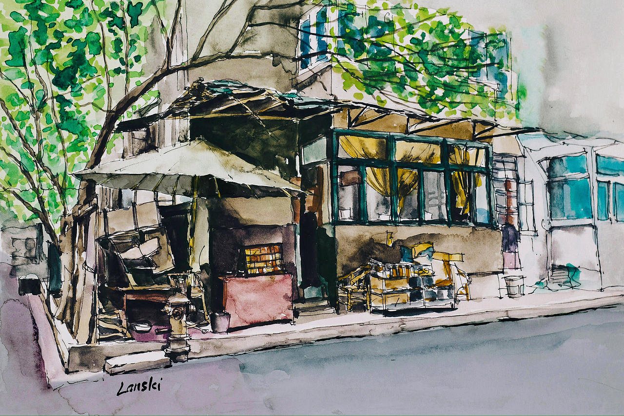 水彩手绘我的家乡-四川广汉（图ZNzAxMDQxNzY=） - 绘画 - 站酷设计师lanskiplanet原创素材 - 站酷ZCOOL