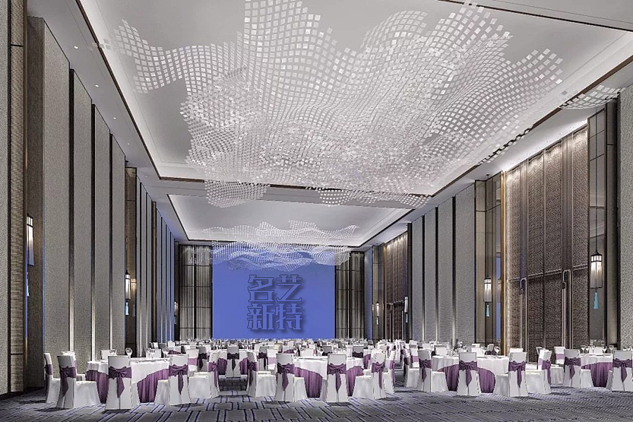 皇冠假日酒店艺术造型吊灯定制