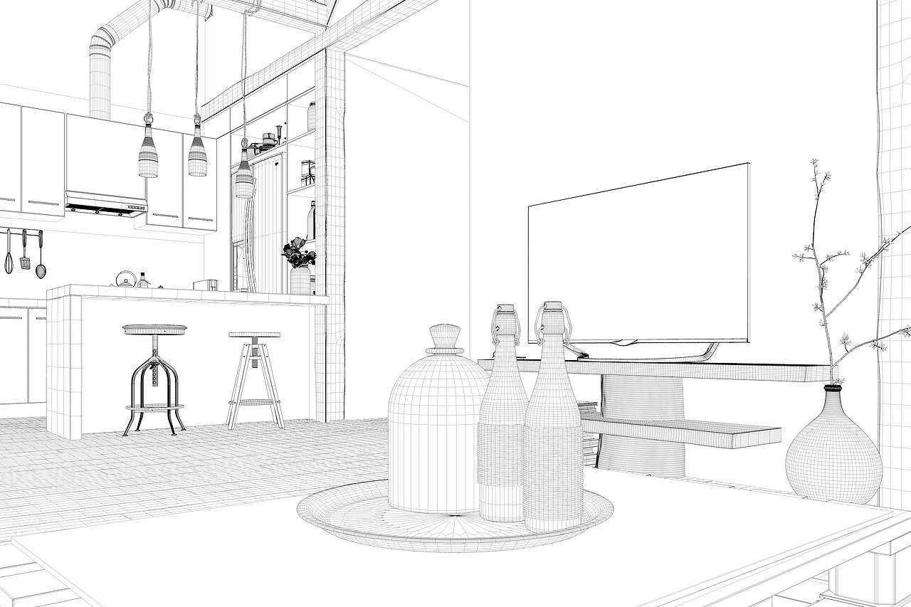 室内照片级渲染