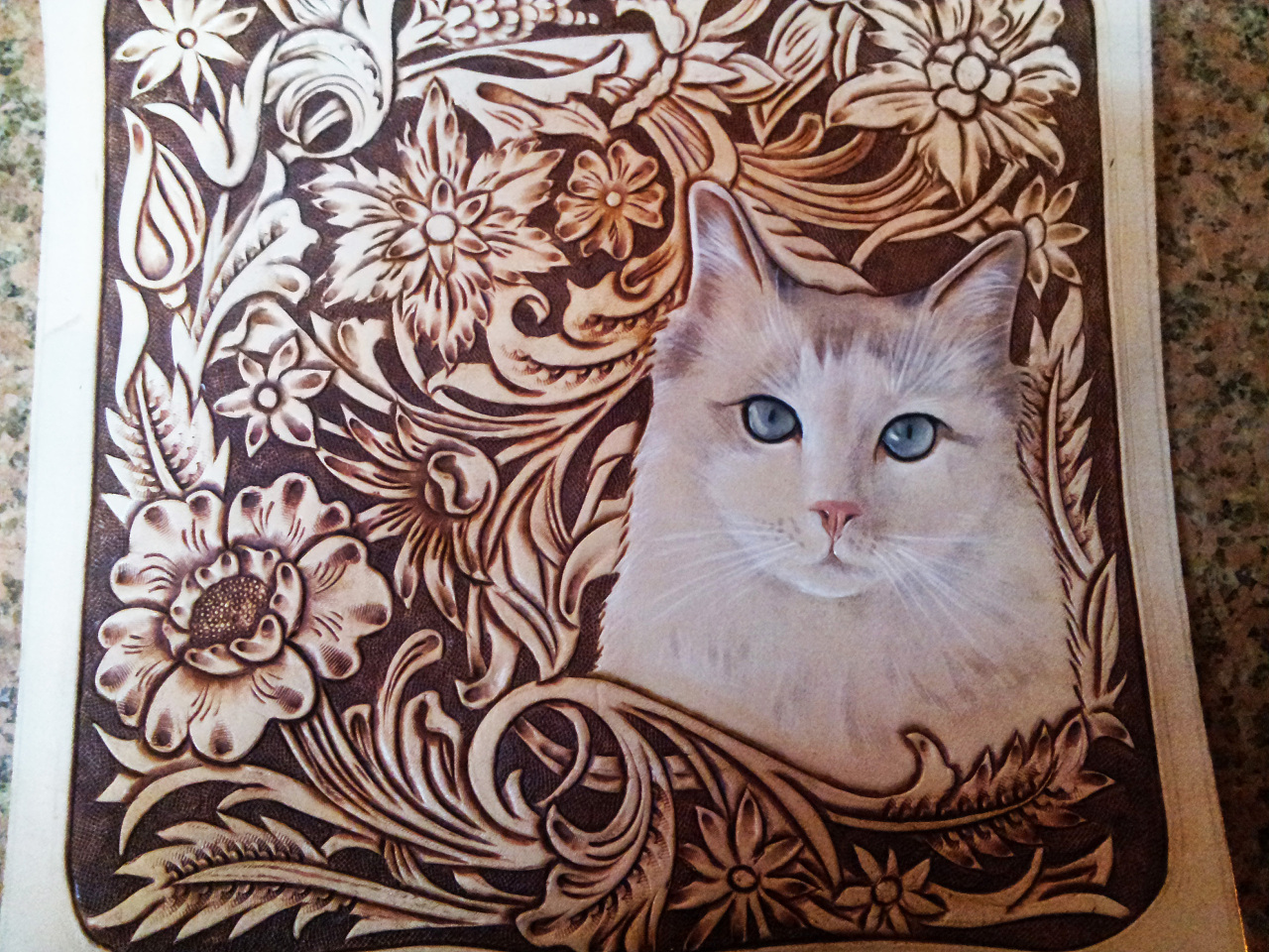 可爱猫咪宠物雕刻图纸 4层叠雕激光切割CNC手工剪纸纸雕木雕刀图-Taobao