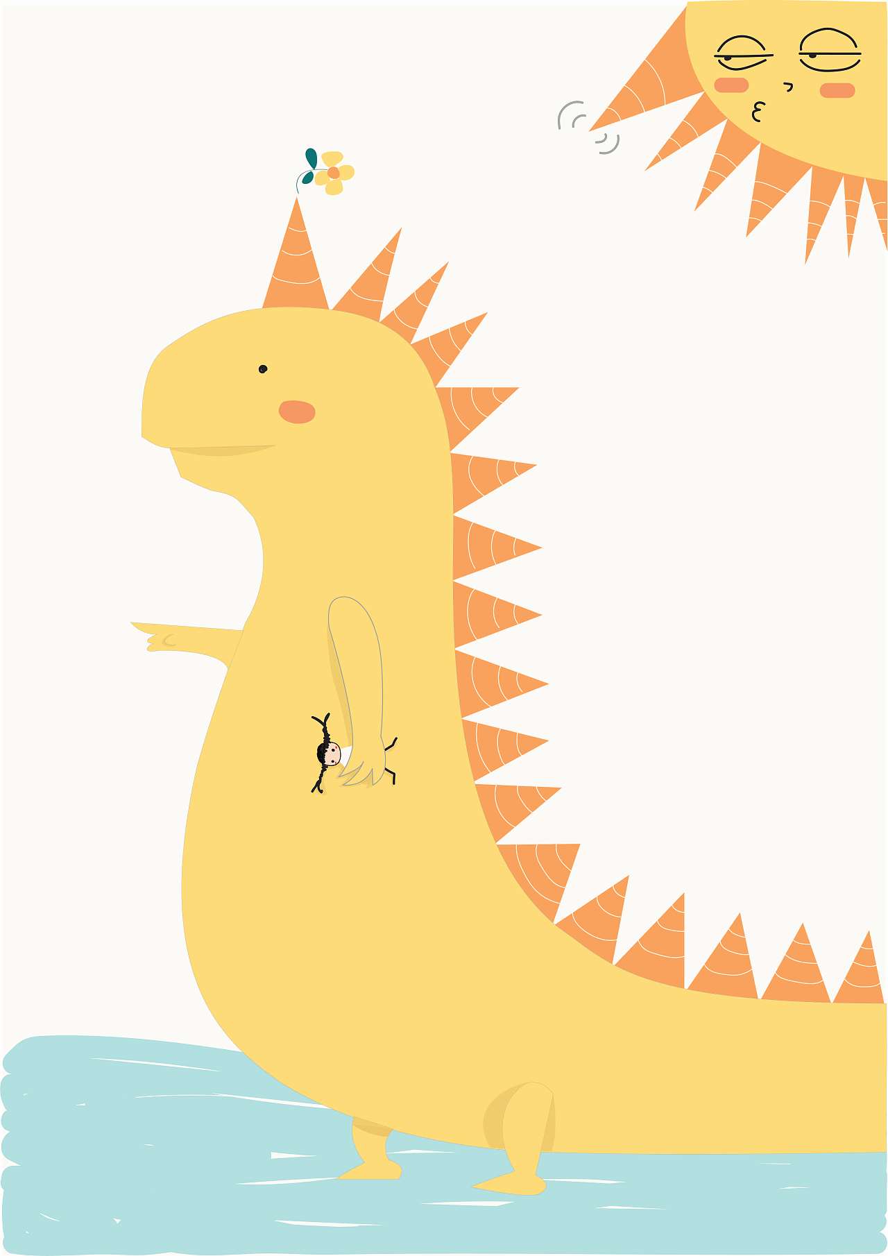 恐龙世界大冒险|插画|儿童插画|红豆红豆哇 - 原创作品 - 站酷 (ZCOOL)