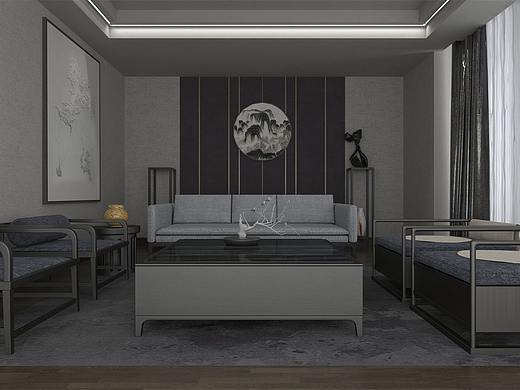 客廳（個人主頁-ZNDc0ODEyNTY=） - 家裝設(shè)計 - 站酷設(shè)計師低級野生建模小白原創(chuàng)素材 - 站酷ZCOOL