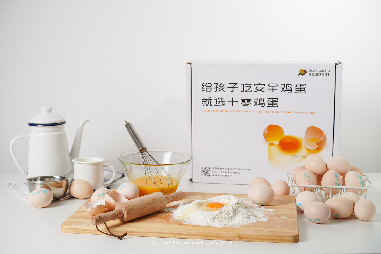 彩虹星球电商十零鸡蛋拍摄,给孩子吃的安全蛋