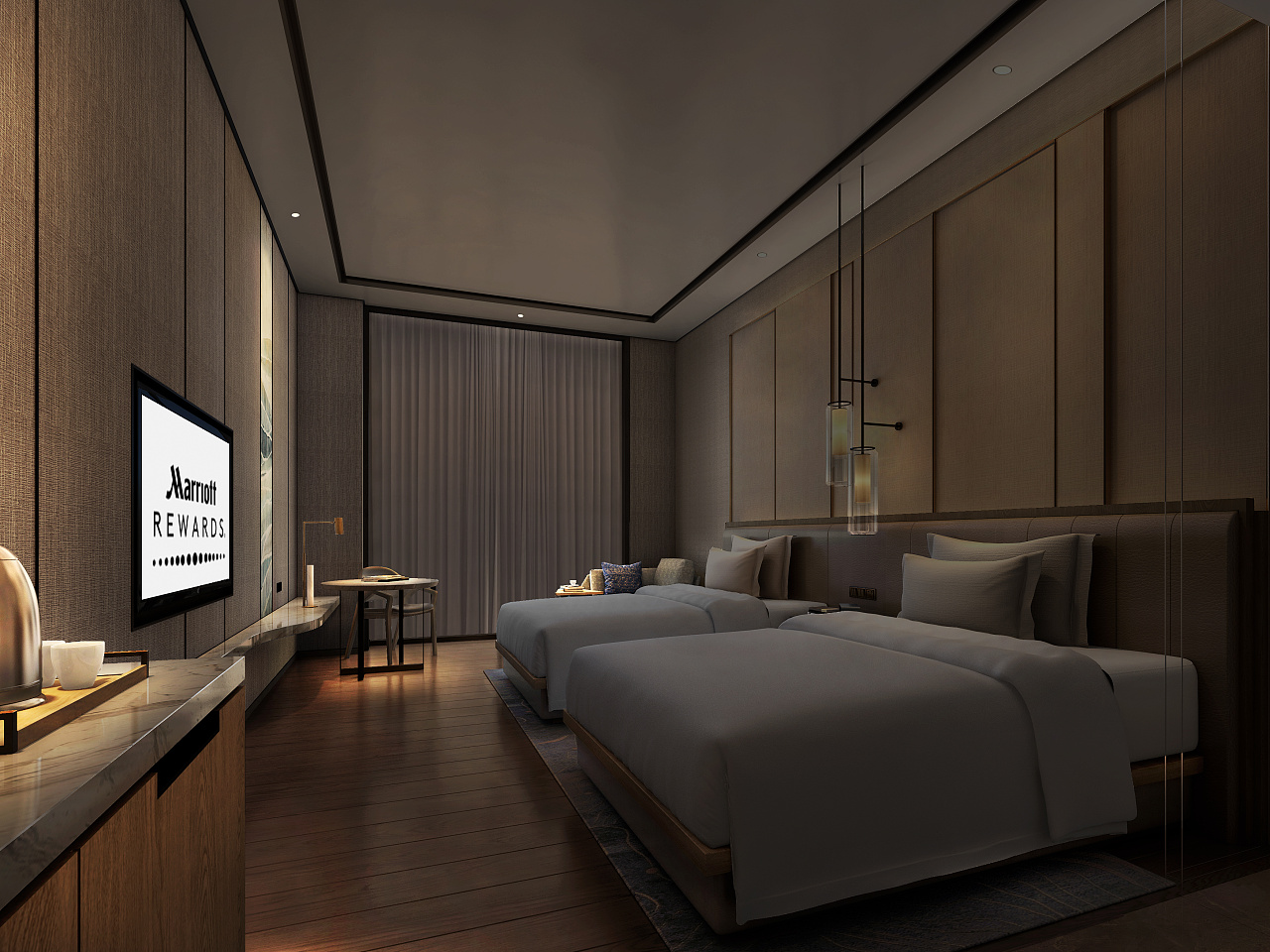 某酒店样板房灯光效果及控制图