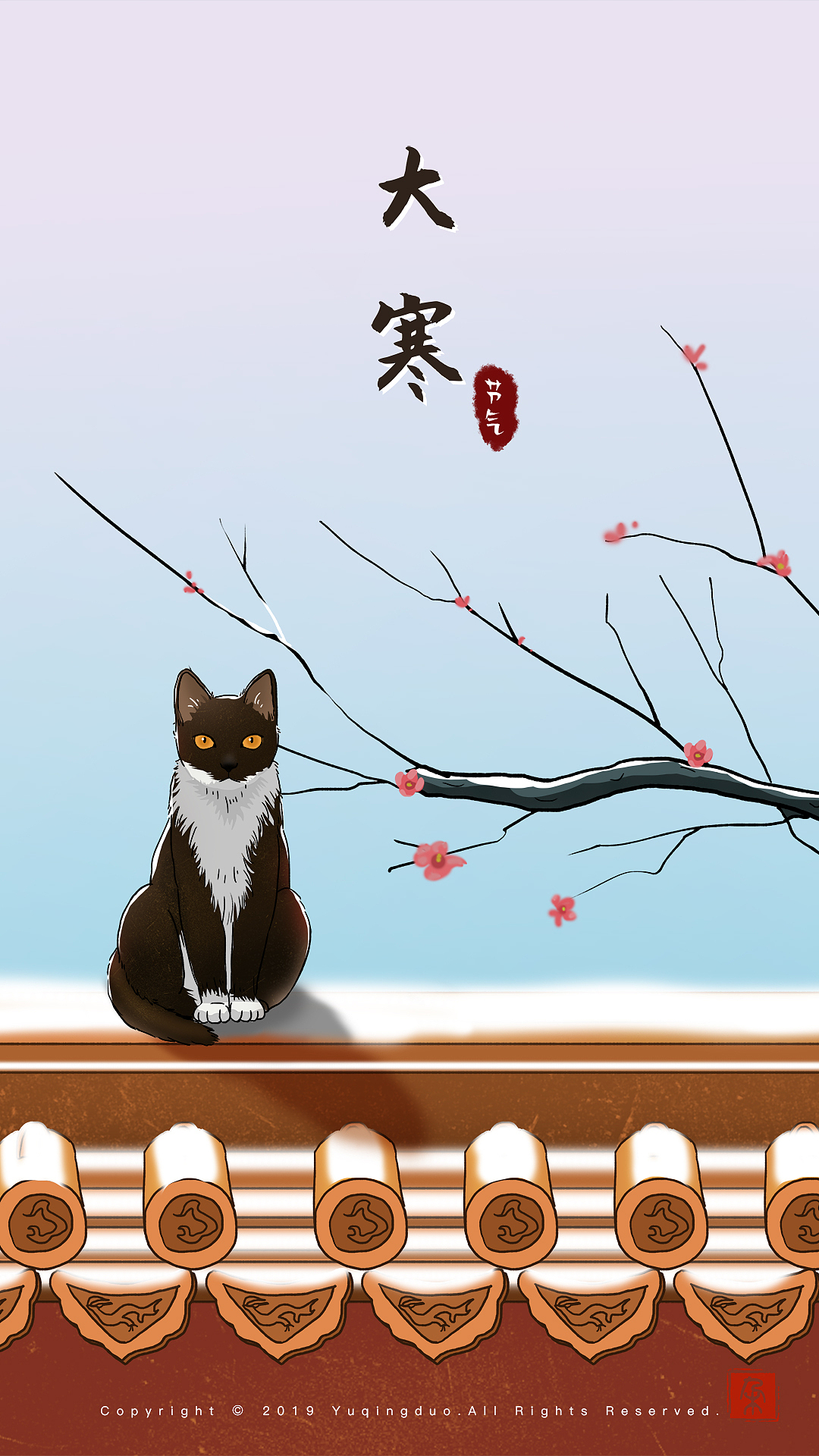 《猫与四季系列》24节气插画（完整版）（图ZMTg2NjM1NTUy） - 商业插画 - 站酷设计师温清晓原创素材 - 站酷ZCOOL