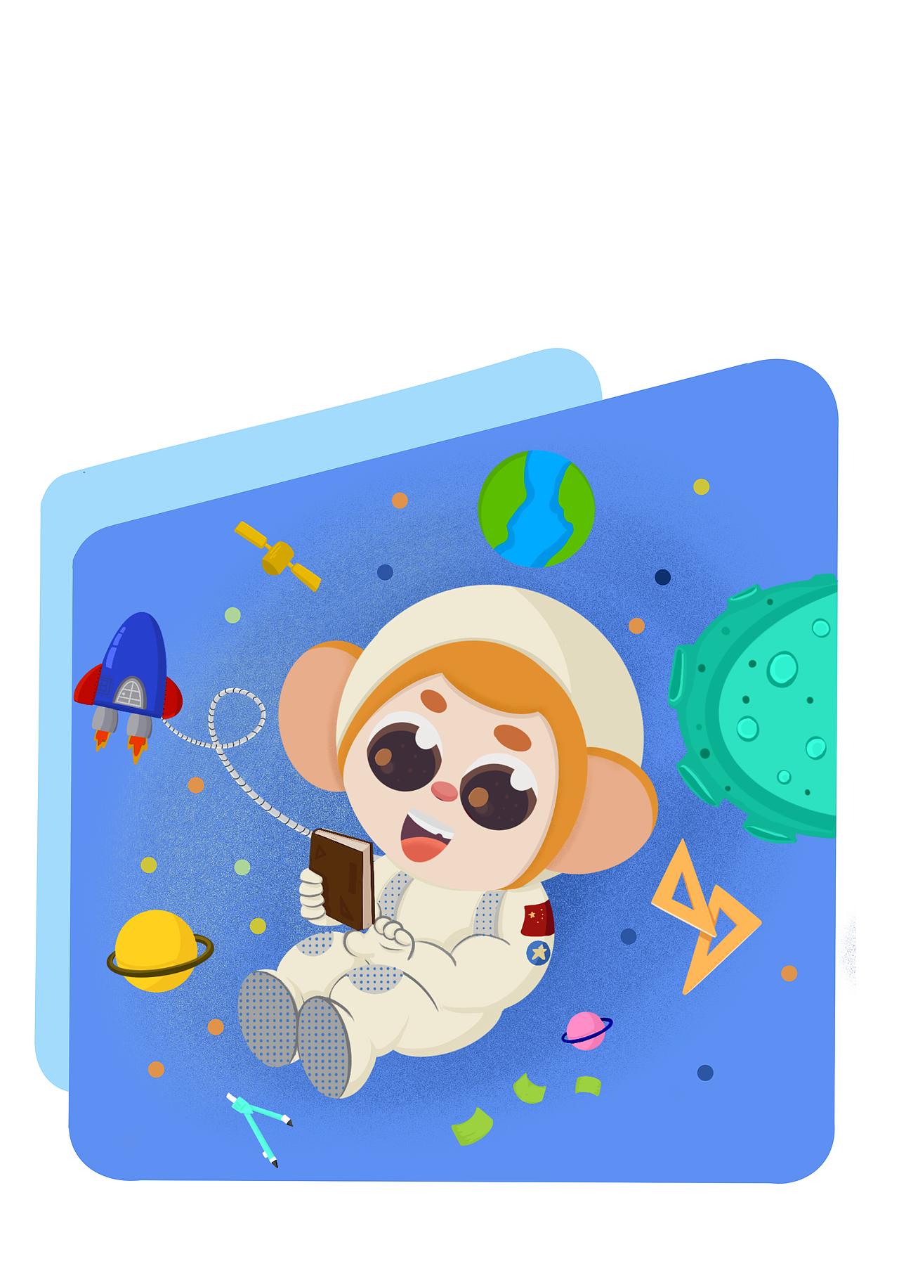 卡通形象封面插画（图ZMjE5NTA3MjU2） - 儿童插画 - 站酷设计师蹦吧拉卡原创素材 - 站酷ZCOOL