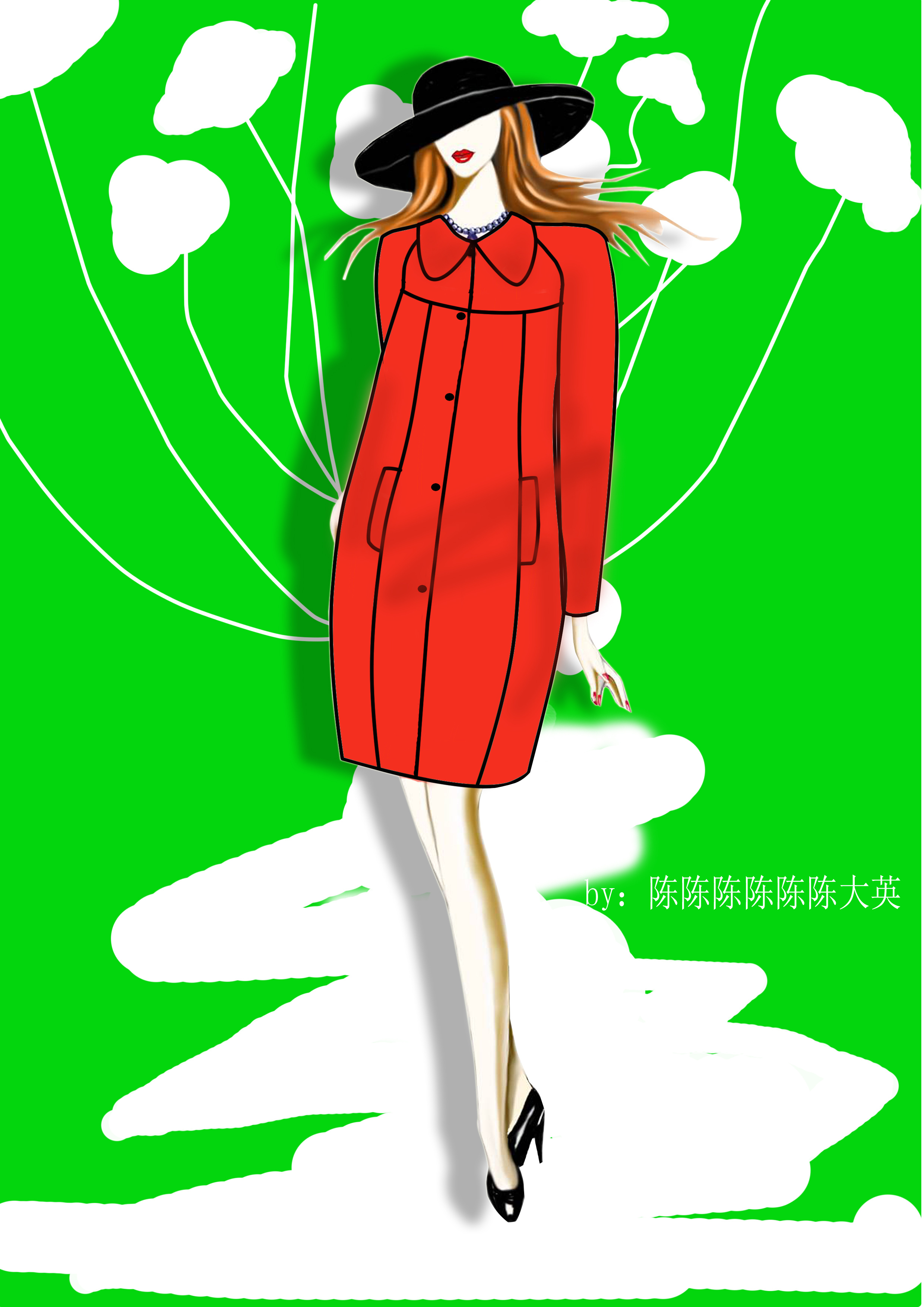 服装手绘效果图