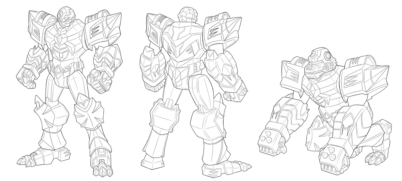 变形机器人机甲产品设计