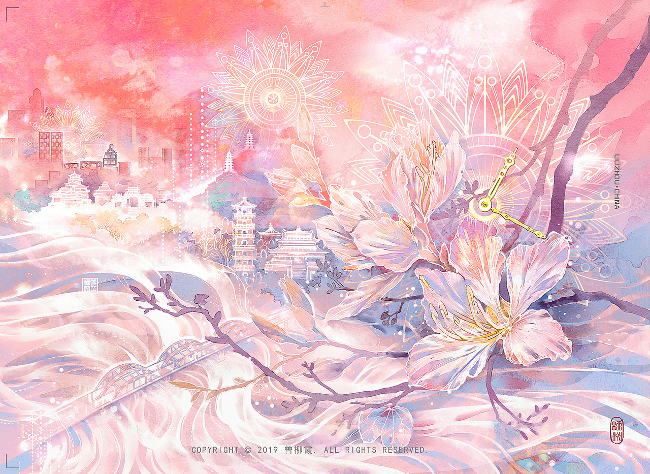 紫荆之约柳州紫荆花手作