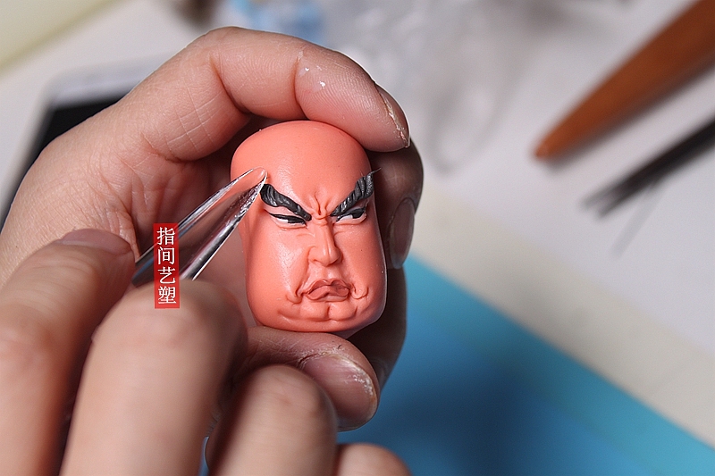贺加贵面塑软陶(关羽)(图ZNzk5MjEwMjA=) - 手办/模玩 - 站酷设计师贺加贵3D翻糖原创素材 - 站酷ZCOOL