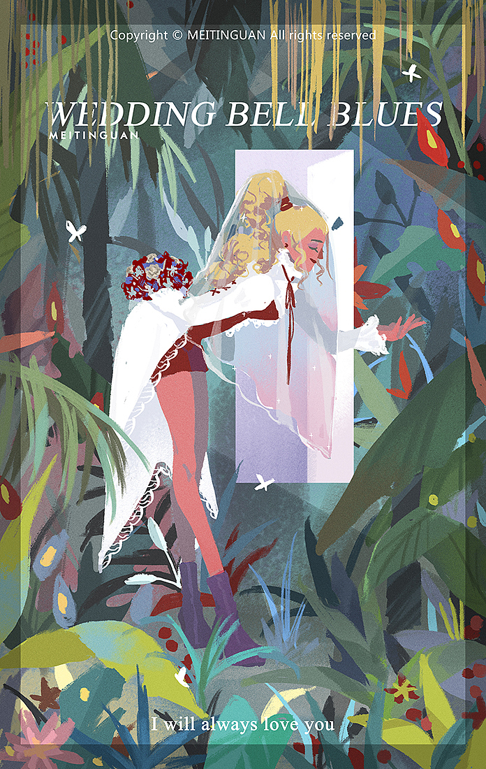 Wedding Bell Blues（图ZMTE1MzEyMTEy） - 商业插画 - 站酷设计师MEITINGUAN原创素材 - 站酷ZCOOL