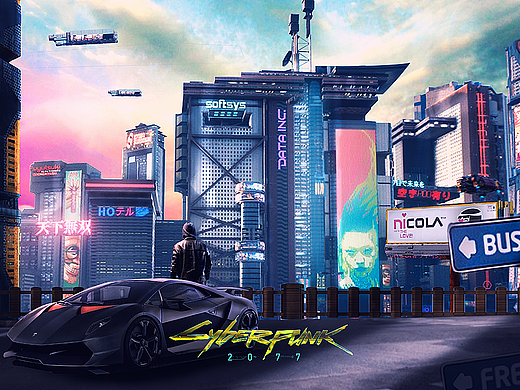 赛博朋克2077宣传海报