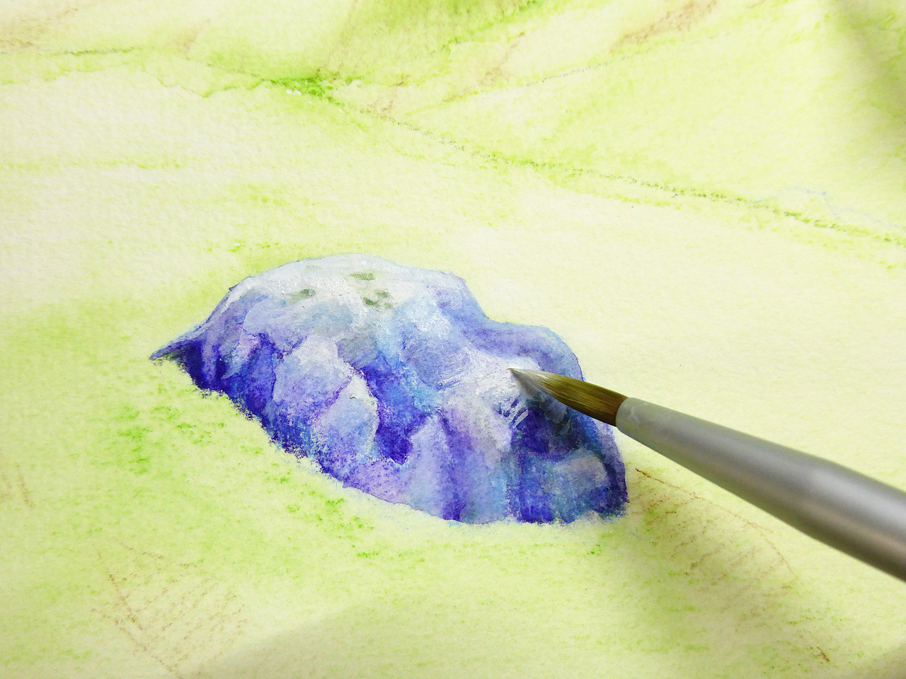 【水溶色铅笔——山脉】（图ZMTAzMDI4MzY0） - 绘画 - 站酷设计师榊雪兔原创素材 - 站酷ZCOOL