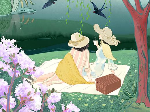 节气系列插画——春