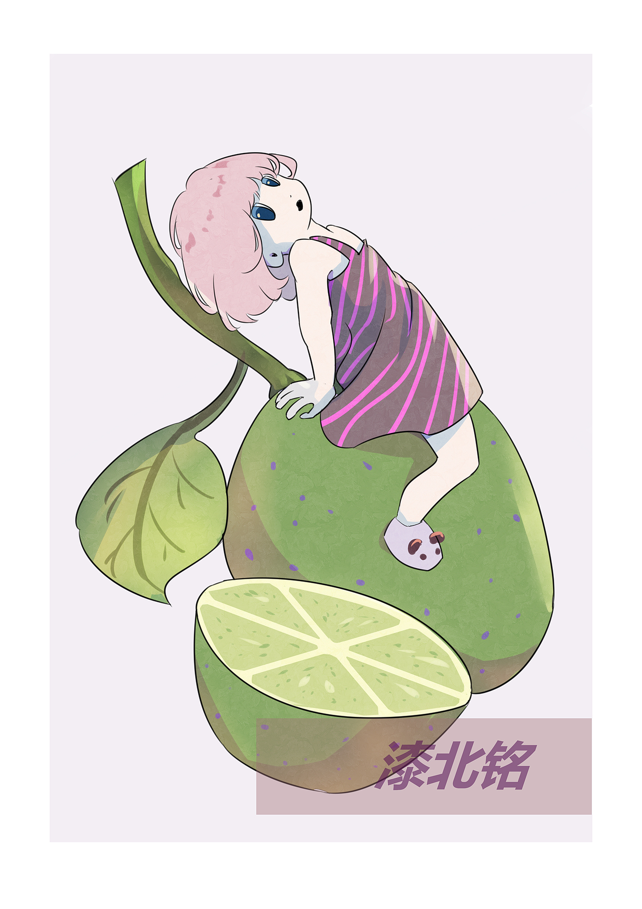 青柠（图ZMjcwMzk3MjY0） - 儿童插画 - 站酷设计师漆北铭原创素材 - 站酷ZCOOL