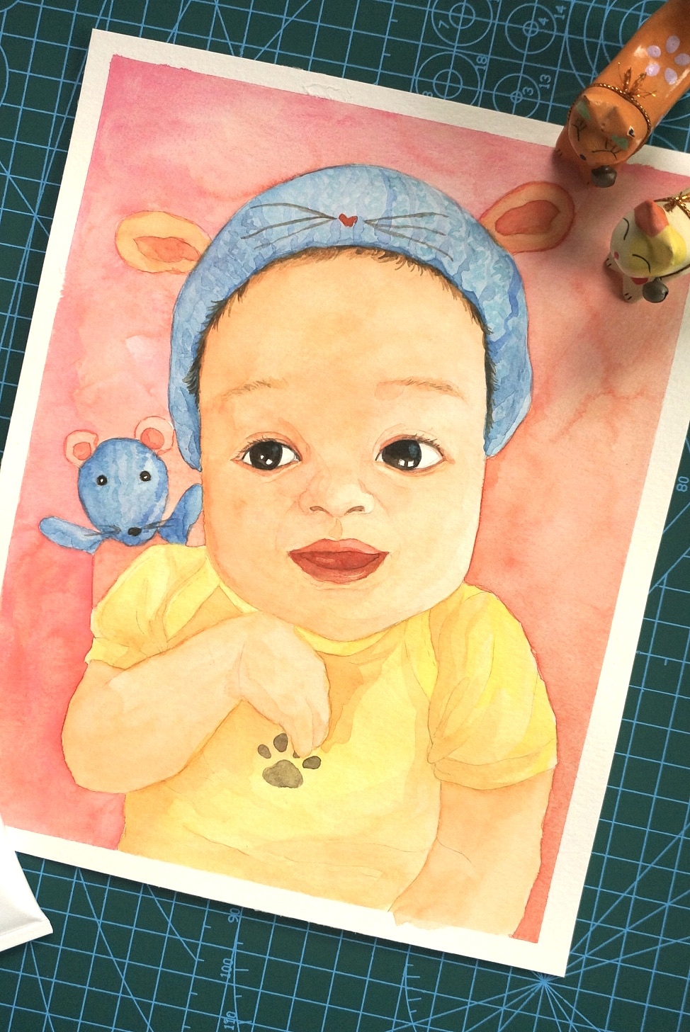 【水彩手繪】水彩肖像訂制-已商用（圖ZMjI1NzQwNTY0） - 商業(yè)插畫 - 站酷設(shè)計師北極以北821015原創(chuàng)素材 - 站酷ZCOOL