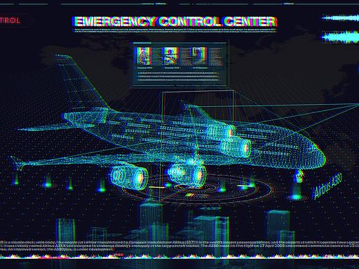 【AI】概念科幻UI界面/粒子效果合成