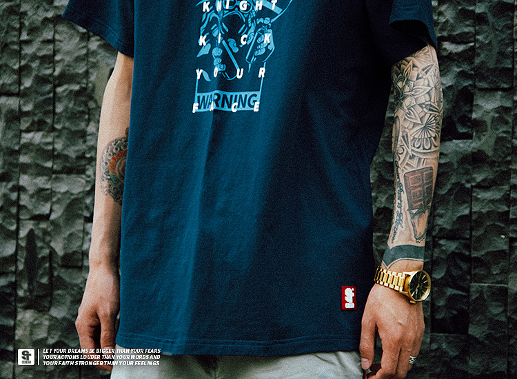 STRETAG2019夏季新品青春流行街头骑士休闲短袖