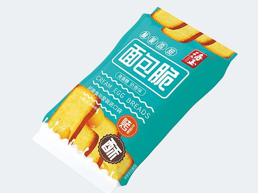 海玉食品奶油面包干包装设计