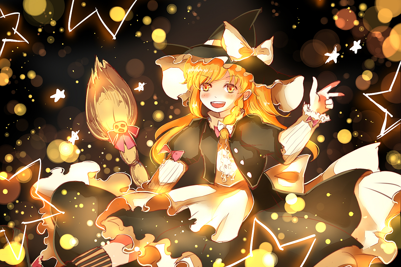 小魔女插画