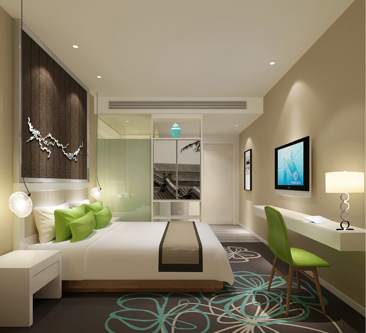 酒店客房设计|空间|家装设计|威玛设计 - 原创作品 - 站酷 (ZCOOL)