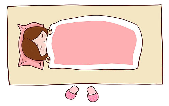 温暖而柔软的被窝,睡到天荒地老