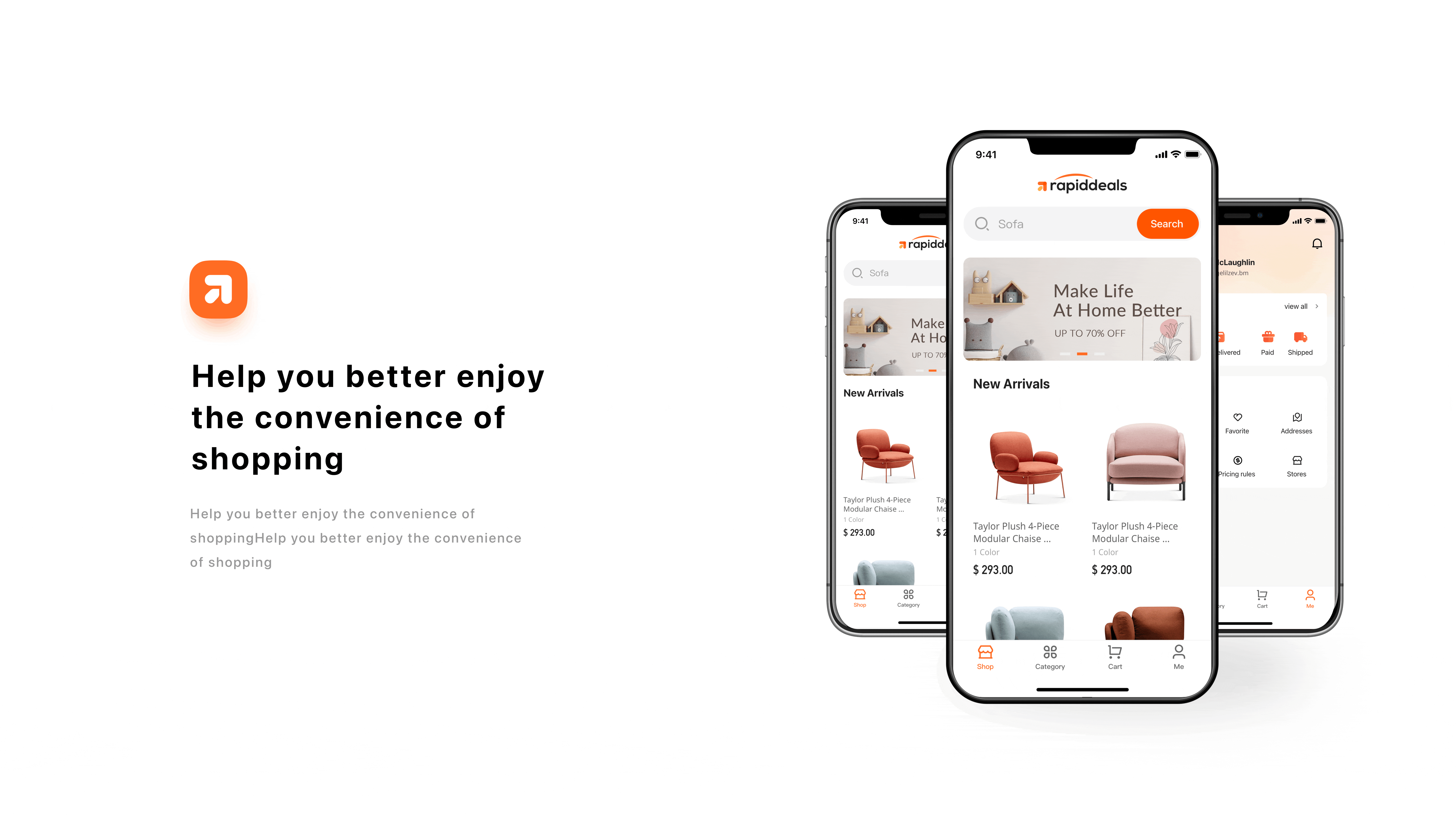 Shopping application - delivery, shopping cart（图ZMjgwMzYyMTE2） - APP界面 - 站酷设计师洛尘lk原创素材 - 站酷ZCOOL