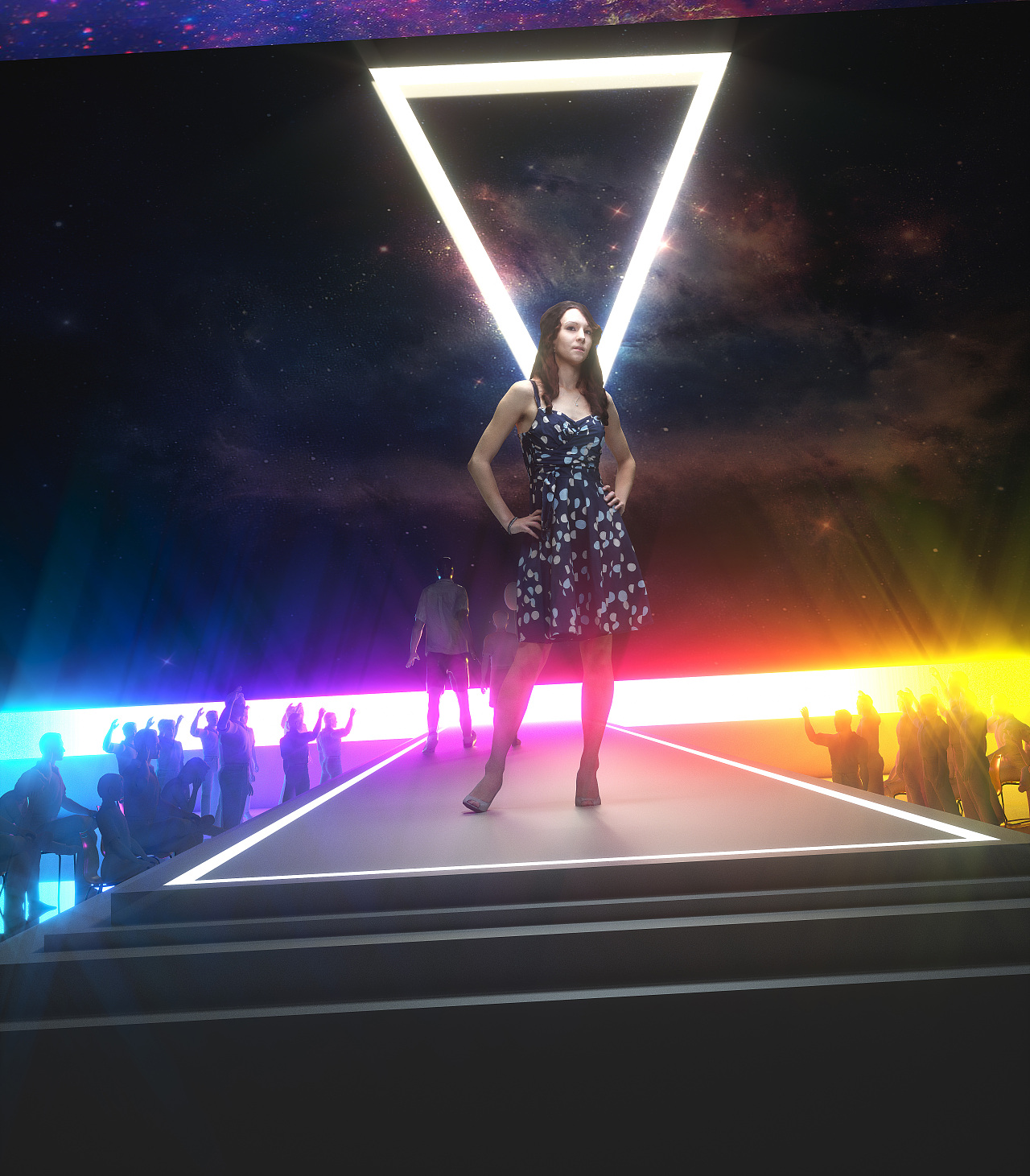 只要有自信 任何人都能够成为舞台上的模特